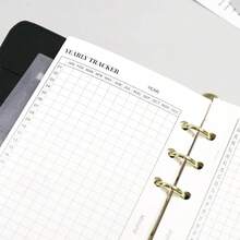 40pcs A6/A7 Size 31-Day Habit Tracker Refill Pages, Suitable For Planner, Monthly Plan, Yearly Plan, Daily Check-In, Self-Management, Diary, Loose-Leaf Notebook - Monthly Check-in - View 3
