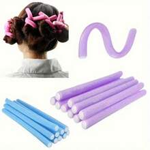 10/20/40件組 無熱波浪捲髮棒,女性DIY美髮造型工具,適合個人使用,24cm家用捲髮棒 - 無熱捲髮棒 - 查看 5