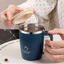 1pc Stainless Steel Mug, Suitable For Juice, Milk, Coffee, Perfect Birthday And Holiday Gift, Gift For Family, Gift For Him, Fun Mug - Multicolor - View 5