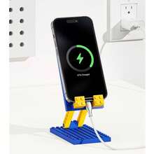 Creative Cartoon Building Block Design Foldable Phone Stand, Fresh Color-Blocking Style, Fun And Playful. Multi-Angle Adjustable, Easily Find Comfortable Viewing Angle, Hands-Free, Suitable For Binge-Watching, Online Classes, Video Calls. Non-Slip Bottom Design, Stable Placement, Effectively Protects Phone Body. Foldable And Compact, Lightweight, Easy To Carry, Space-Saving, Suitable For Home, Office - A - View 3