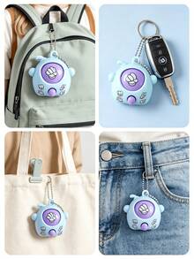 5/10/20/30pcs Adult Stress Relief Random Color Mini Fun Finger Guessing Game, Rock Paper Scissors Guessing Egg Keychain Pendant, Party Gift - Decompression Pendant - View 6