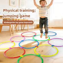 Children's Agility Training Rings, Indoor/Outdoor Jumping Hoop Toy, Kindergarten Sensory Integration Training Equipment, Parent-Child Interactive Hopscotch Prop - Multicolor - View 6