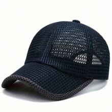 1 pieza [Secado rápido|Transpirable] Gorra de béisbol transpirable de secado rápido para hombres | Visera de pico de pato de malla ligera, adecuada para correr, senderismo, actividades al aire libre, gorra casual de primavera/verano, regalo de Navidad, Carnaval y Día de la Independencia - Multicolor - Ver 11