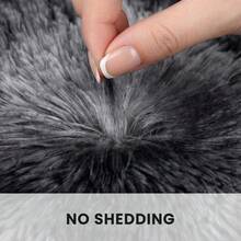 EDIMENS Fluffy Area Rugs For Bedroom & Living Room Large, Soft Plush Modern Rug For Kids Room, Anti Slip Bedroom Rugs, Thick & Shaggy Carpet Floor Mat For Home Decor - Tie-dye Dark Gray - View 6