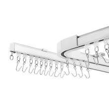 RibasuBB Ceiling Curtain Track Set, Aluminum Alloy, 12-18 Ft, Heavy Duty Bendable Rail For Room Divider, White - one-size - View 4