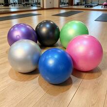 1pc Multicolor Mini 25cm Anti-Burst PVC Yoga Ball, Mini Yoga Ball Pilates Ball Ring Gymnastics Small Fitness Ball - Multicolor - View 1
