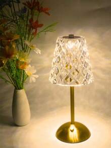 現代 LED 水晶檯燈－觸控控制、3 種色溫可調、可充電電池－適用於臥室、床頭櫃、客廳、餐桌和飯店 - 水晶燈 - 查看 13