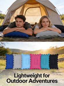 Square Inflatable Travel Pillow, Neck Support For Car And Airplane, Also As Lumbar Cushion, Suitable For Long-Distance Flights And Road Trips, Comfortable Aviation Accessory, Elegant Travel Gear, Durable Inflatable Material - Hot Selling Item - View 2