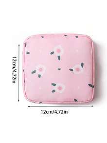 Sanitary Napkin Storage Bag, Portable Makeup Lipstick Pouch, Large Capacity Cartoon Design Coin Purse, Girls Cash Bag, Waterproof Fabric Material, Can Be Used To Store Sanitary Napkins And Panty Liners, Stationery Travel Essential Makeup Bag,Back To School,Bedroom Room Decor,Back To School - Multicolor - View 2