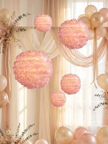 1 Peça Luminária de Teto Rosa Macia, Luz Pendente, Decoração de Teto (Apenas Cúpula da Luminária), Decoração Doméstica, Decoração Doméstica de Halloween, Decoração Doméstica de Outono, Decoração de Quarto de Outono, Decoração de Quarto, Luz de Quarto, Decoração Doméstica de Natal, Decoração de Quarto Feminino, Organizador, Decoração de Quarto de Outono, Presente de Gato Grátis, Industrial, Teto Najaf - A - Visão 6