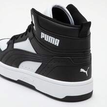 Puma Spring/Autumn Mid-Top Casual Shoes Unisex Couple Basketball Style Classic Retro Sports Sneakers 37476501 - Black/white - View 9
