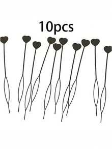 2/6/10pcs Beaded Hair Styling Tool - Quick And Easy Ponytail Maker, Can String Various Beads, Suitable For Braiding, No Power Required - Perfect For DIY Jewelry Making, Hair Accessories - Multicolor - View 9
