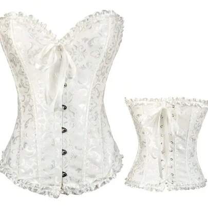 Corsé  Faja Corsette Victoriano Corset Con Bordado