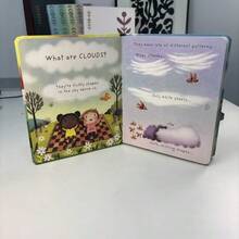 "¿Qué es una nube?" Material de aprendizaje 3D de preguntas y respuestas | Material de cartón, páginas interiores plegables, iluminación cognitiva, desarrollo del lenguaje, ilustraciones divertidas, estructura resistente - Multicolor - Ver 5