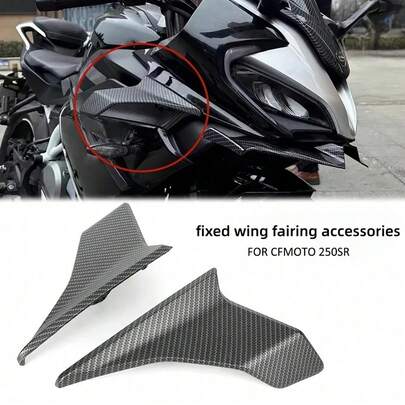 For CFMOTO CF250SR - Side Spoiler Wings And Fixed Winglet Fairing Deflector, Motorcycle Parts For Styling And Aerodynamics, Easy Installation, Cosmetic Upgrade.