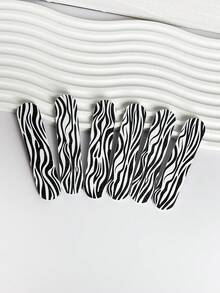 4PCS Multi-Color Leopard Print Nail Files, 3 Random Mixed Styles, Nail Polishing Strips, Sponge Buffing Strips, Hand And Foot Care Nail Files - Multicolor - View 4