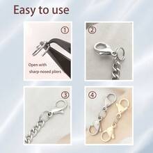 100pcs Durable Mini Open Jump Rings, Stainless Steel Key Ring Accessories, Suitable For Jewelry Making, DIY Crafts, Keychain Accessories - Steel - View 2