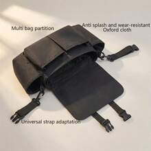 New Baby Stroller Hanging Bag, Large Capacity Multi-Functional Compartment Mommy Bag, One Shoulder Crossbody Diaper Bag - Multicolor - View 6