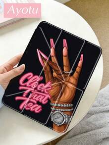Ayotu Hermosa Funda con Patrón de Uñas Bruja para Soporte en Y Compatible con Ipad A16, Air 8(M4)2026(11-Pulgadas)/2026(13-Pulgadas),Pro 13 12.9 11, 10 2022(10.9-Pulgadas), Air 11 13, Mini, Air 11pulgadas,Kindle (11ª Generación-Lanzamiento 2024),Kindle Paperwhite 12ª Gen 2024 - Multicolor - Ver 3
