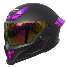 Crown Racing DOT Certified Reversible Double-Sided Mirror Motorcycle Helmet, Modular Open Face Shield, Dual Sun Visor - Multicolor - View 18