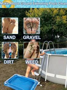 Portable Collapsible Inflatable Foot Bath Basin,Portable Collapsible Footbath For Swimming Pool Entrances,PVC Composite Collapsible Footbath,Essential Accessory For Multi-Component Pool Cleaning,Pvc Pet Bathing Tub Bath Tub,Bath Tub Collapsible - Multiple Styles - View 4