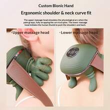 Electric Neck And Shoulder Massager With Massage Function - Wireless Portable USB Rechargeable Deep Tissue Massage Pad, Suitable For Neck, Shoulders, Back And Arms. Durable Plastic Material, Ergonomic Design - Perfect Gift For Parents, Neck Massager - Multicolor - View 8