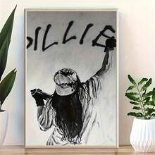 1pc Unframed, Sketch Canvas Suitable For Living Room, Bedroom, Office Decor, Art Deco, Modern, Retro Style, Ink On Canvas, Wall Hanging Decor - 18 - View 3