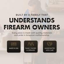 Bellewood Designs Faith Over Fear Hidden Gun Storage Wall Decor - Quick Access Handgun  With Magnetic Lock - Handcrafted &Amp; Wall Mounted Gun Concealment Furniture For Secure Storage - Made In USA - White - View 6