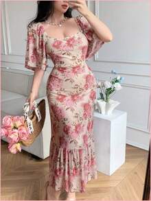 Women Short Dresses - Rosa - View 5
