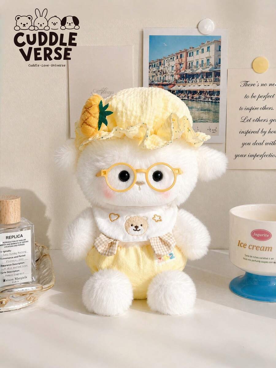 9.84英吋晚安羊毛絨玩具-柔軟蓬鬆。Pop Baby娃娃毛絨泰迪熊動漫公仔麻將天使盒兔兔捏捏玩具 捏捏餃子 萬聖節房間裝飾 捏捏玩具 Rilakkuma玩具 女孩麻將 - 彩色 - 查看 1