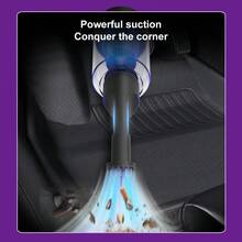 110,000 RPM Wireless Handheld Vacuum Cleaner, Type-C Rechargeable Cleaning Blower, Car Snow Remover, Indoor Dust Removal, Fast Cooling, Garden Snow Blower, 4-Speed Adjustable Portable Jet Fan - Cordless - View 6