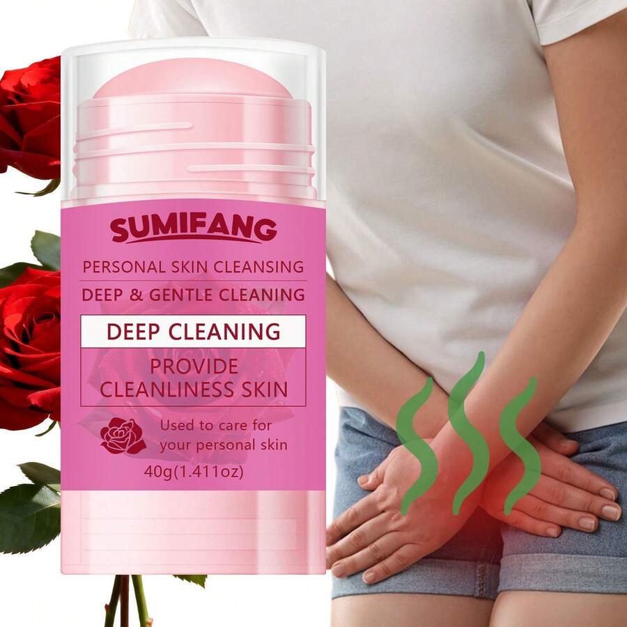Rose Intimate Care Stick, Gentle Deep Odor Removal, Intimate Care, Keeps Intimate Area Smooth And Fresh All Day, Cares For Delicate Skin, 40g - 40G - View 1