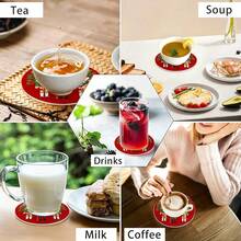 Merry Christmas PET Coasters, Christmas Elements Nutcracker Pattern Design Heat-Resistant Coasters, Washable, Affordable, Suitable For Event And Party Decorations, Table Centerpieces, Halloween, Christmas, Thanksgiving Holiday Decor - PET-329 - View 5