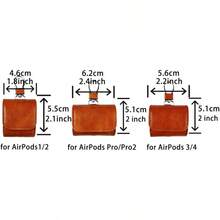 Ốp bảo vệ bằng da nhân tạo cho Pro3 4, Pro và Pro2, túi đựng tai nghe phong cách doanh nhân, hộp đựng tai nghe bằng da nhân tạo - Nhiều màu - Xem 3