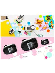 Pelubang Kertas Bulat, Pelubang Kertas Timbul, Mesin Scrapbook, Pemotong Kertas, Pelubang Kertas Bulat - Beraneka warna - View 3