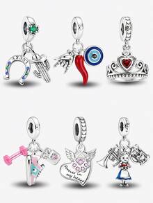 1pc Horseshoe Cactus Pendant, Suitable For Making Bracelets, Necklaces And Bangles DIY Jewelry, Perfect Gift For Women And Girls - Beads - View 1