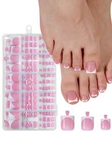 150 Stücke French Tip weiße minimalistische elegante vielseitige Nagelkunst Aufkleber Kunstnägel Set, Sommer Nagelspitzen um Ihre Fingerspitzen zum Strahlen und attraktiv zu machen, perfekt für den täglichen Gebrauch und Partyanlässe von Frauen, ideales Geschenk als Accessoire für Frauen - Verschiedenfarbig - Übersicht 7