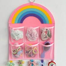 Children's Hair Clips & Hair Accessories Storage Rack, Hanging Organizer Bag For Hair Ties And Headbands, Kids Room Storage Hanging Rack - Multicolor - View 8