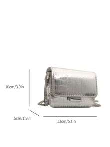 Mini Top Handle Satchel Bag New Small Bag Korean Version Fashion Messenger Bag Internet Fashion Shoulder Handbag Cute Purse Mini Crossbody Bag - 彩色 - 查看 12