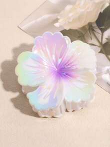 1/2/4/6pcs Women's Fashion Sweet Gradient Color Curly Heart Flower Grasp Clamp Half Tie Hair Hair Claw Headwear Hair Accessories - Multicolor - View 10