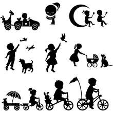 Happy Baby 兒童童年快樂騎單車狗兔金屬切割模具組，適用 DIY 剪貼簿、壓花模板、相簿卡片製作、手工禮品卡紙模切 - Metal Cutting Dies - 查看 2