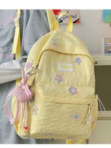 LECEY Mochila casual versátil de gran capacidad - Amarillo - Ver 4