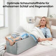 Memory Foam Leg Elevation Cushion, Washable Knee Support Wedge For Swelling Pain Relief, Orthopedic Foot Rest - Grey - View 4