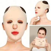 Breathable Full Face Support Bandage Mask For Women, Reusable Face Tape, Unscented, For Chin, Muscle, Fox Eye, Sleep - Skin Care Tool, Chin Strap, Jawline, Face Masks - Multicolor - View 2