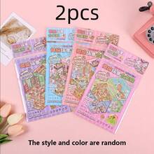 3D Stereoscopic Scene Sticker Set, Cute Pet DIY Decorative Stickers, Cartoon House Building Landscape Stickers, Children's Scrapbook Craft Supplies, Suitable For Boys And Girls - Multicolor - View 12