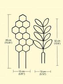4pcs Creative Green Plant Pot Support, Climbing Frame, Gardening Flower Plant Fixing Rack - Multicolor - View 6