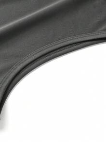 Regata Masculina com Capuz, Cor Sólida, Versátil para Verão, Casa/Casual/Ao Ar Livre/Esportes, Uso Diário Confortável, Colete Fitness - Chumbo - Visão 9