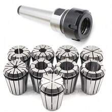 9pcs Lathe Chuck Tool Collet Chuck For CNC ER32 Collet Set And Wrench - Silver - View 2