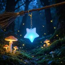 USB Rechargeable Mini Star-Shaped Touch Sensor Night Light - Auto-Sensing Bag Light, Portable Travel Keychain Pendant Light, Handheld Star-Shaped Lamp, Star Design, Suitable As Romantic And Thoughtful Valentine's Day, Mother's Day, Friend Birthday Gift - White Star - View 5