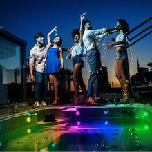 10 LED Pool Lights, Remote Control Color Changing Pool Atmosphere Lights, Waterproof RGB Ambiance Lighting For Pond, Swimming Pool, Aquarium, Bathtub - Suitable For Wedding, Fountain, Holiday Party - 多色 - 查看 10